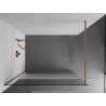 Mexen Kioto ścianka prysznicowa Walk-in 90 x 200 cm, transparent/szron 8 mm, miedź szczotkowana - 800-090-101-65-35