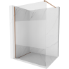 Mexen Kioto ścianka prysznicowa Walk-in 100 x 200 cm, transparent/szron 8 mm, miedź szczotkowana - 800-100-101-65-35