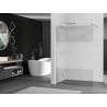 Mexen Kioto ścianka prysznicowa Walk-in 70 x 200 cm, transparent/szron 8 mm, nikiel szczotkowany - 800-070-101-97-35