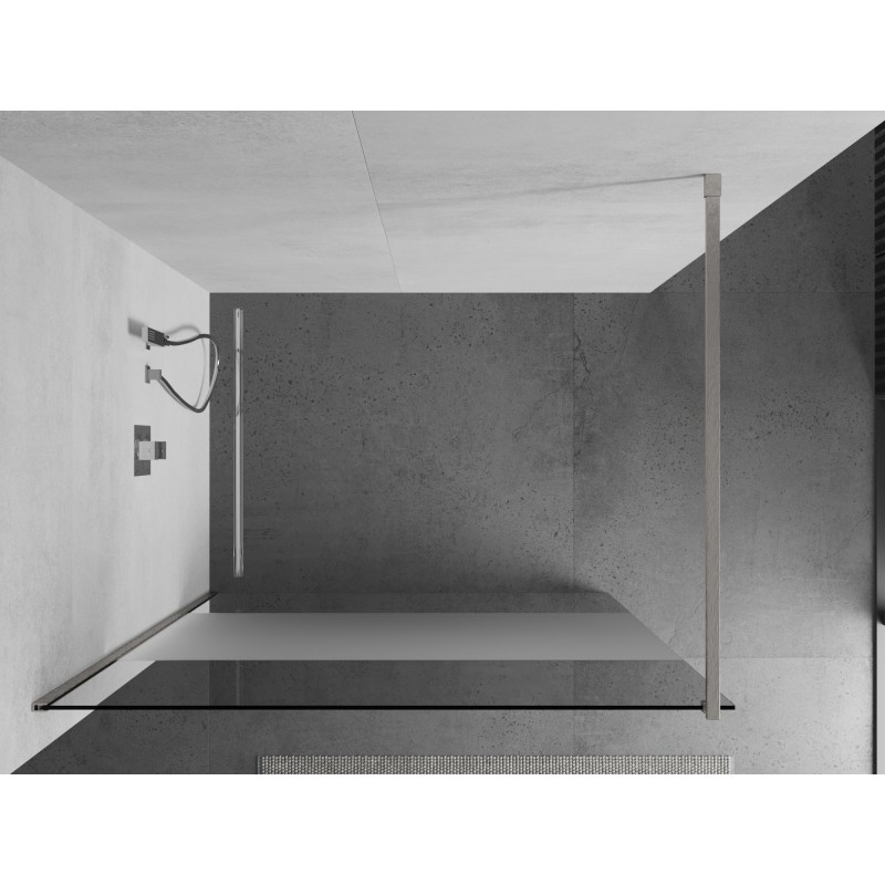 Mexen Kioto ścianka prysznicowa Walk-in 70 x 200 cm, transparent/szron 8 mm, nikiel szczotkowany - 800-070-101-97-35