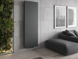 Mexen Line VS20SL grzejnik płytowy 1400 x 300 mm, podłączenie dolne środkowe, 534 W, antracyt - W6VS20SL-140-030-66