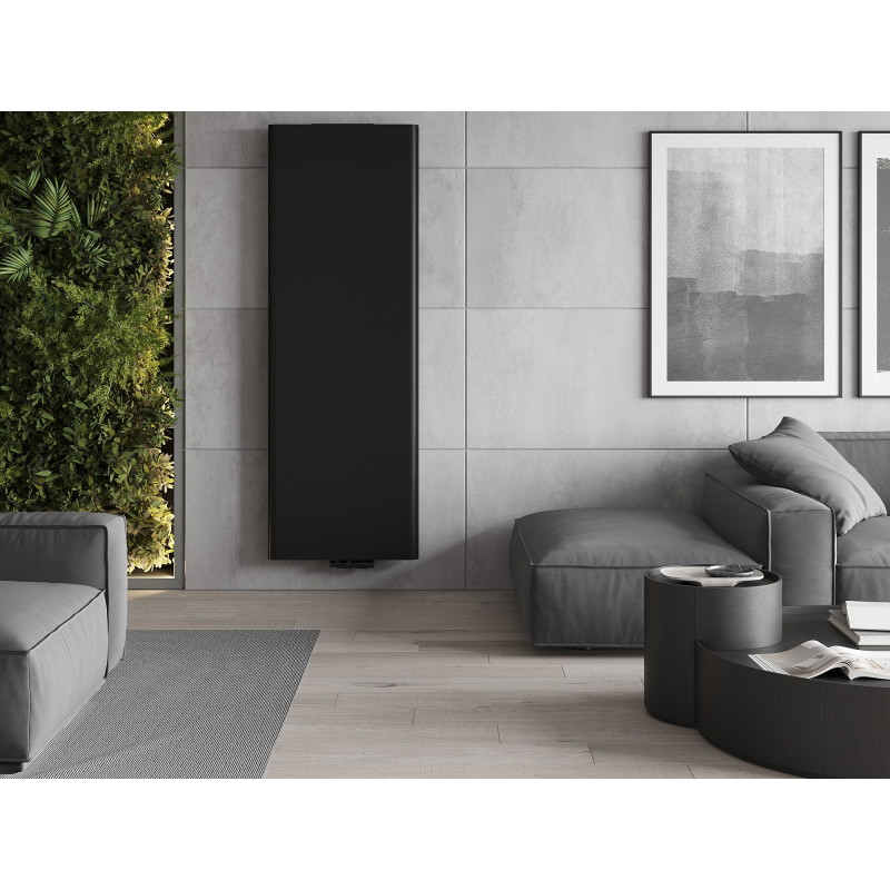 Mexen Flat VR20S grzejnik płytowy 1400 x 400 mm, podłączenie dolne środkowe, 712 W, czarny - W6VR20S-140-040-70