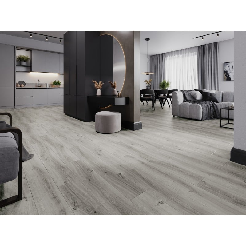 Mexen Harrison panele winylowe 1240 x 182 mm SPC 6,5 mm, podkład IXPE 1,5 mm, 4 V-Fuga, Dąb - F1044-1240-182-505-4V1-01