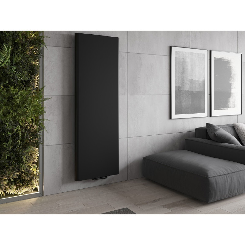 Mexen Flat VR20S grzejnik płytowy 2000 x 600 mm, podłączenie dolne środkowe, 1417 W, czarny - W6VR20S-200-060-70