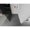 Mexen Kioto ścianka prysznicowa Walk-in 70 x 200 cm, grafit 8 mm, miedź szczotkowana - 800-070-101-65-40