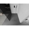 Mexen Kioto ścianka prysznicowa Walk-in 80 x 200 cm, grafit 8 mm, gun gray szczotkowany - 800-080-101-66-40