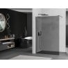 Mexen Kioto ścianka prysznicowa Walk-in 80 x 200 cm, grafit 8 mm, gun gray szczotkowany - 800-080-101-66-40