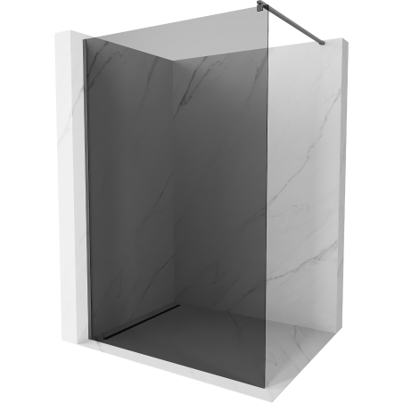 Mexen Kioto ścianka prysznicowa Walk-in 80 x 200 cm, grafit 8 mm, gun gray szczotkowany - 800-080-101-66-40
