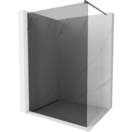 Mexen Kioto ścianka prysznicowa Walk-in 100 x 200 cm, grafit 8 mm, gun gray szczotkowany - 800-100-101-66-40