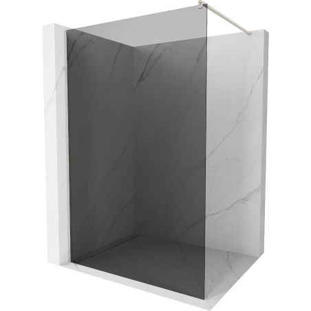 Mexen Kioto ścianka prysznicowa Walk-in 100 x 200 cm, grafit 8 mm, nikiel szczotkowany - 800-100-101-97-40