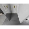 Mexen Kioto ścianka prysznicowa Walk-in 70 x 200 cm, lustro 8 mm, złota szczotkowana - 800-070-101-55-50