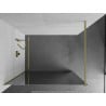 Mexen Kioto ścianka prysznicowa Walk-in 70 x 200 cm, lustro 8 mm, złota szczotkowana - 800-070-101-55-50