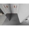 Mexen Kioto ścianka prysznicowa Walk-in 100 x 200 cm, lustro 8 mm, miedź szczotkowana - 800-100-101-65-50