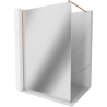 Mexen Kioto ścianka prysznicowa Walk-in 100 x 200 cm, lustro 8 mm, miedź szczotkowana - 800-100-101-65-50