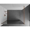 Mexen Kioto ścianka prysznicowa Walk-in 110 x 200 cm, lustro 8 mm, miedź szczotkowana - 800-110-101-65-50