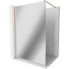 Mexen Kioto ścianka prysznicowa Walk-in 130 x 200 cm, lustro 8 mm, miedź szczotkowana - 800-130-101-65-50