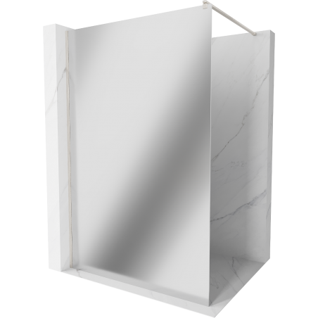 Mexen Kioto ścianka prysznicowa Walk-in 80 x 200 cm, lustro 8 mm, nikiel szczotkowany - 800-080-101-97-50