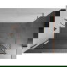 Mexen Kioto ścianka prysznicowa Walk-in 70 x 200 cm, czarna ramka 8 mm, miedź szczotkowana - 800-070-101-65-70