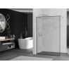 Mexen Kioto ścianka prysznicowa Walk-in 60 x 200 cm, czarna ramka 8 mm, nikiel szczotkowany - 800-060-101-97-70