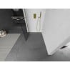 Mexen Kioto ścianka prysznicowa Walk-in 80 x 200 cm, czarna kratka 8 mm, złota szczotkowana - 800-080-101-55-77