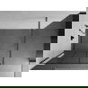 Mexen Kioto ścianka prysznicowa Walk-in 110 x 200 cm, czarna kratka 8 mm, gun gray szczotkowany - 800-110-101-66-77