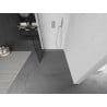 Mexen Kioto ścianka prysznicowa Walk-in 70 x 200 cm, czarna kratka 8 mm, nikiel szczotkowany - 800-070-101-97-77
