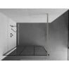 Mexen Kioto ścianka prysznicowa Walk-in 120 x 200 cm, czarna kratka 8 mm, nikiel szczotkowany - 800-120-101-97-77