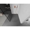 Mexen Kioto ścianka prysznicowa Walk-in 70 x 200 cm, czarny wzór 8 mm, miedź szczotkowana - 800-070-101-65-78
