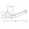 Mexen Tiber uchwyt na papier toaletowy, chrom - 7050533-00