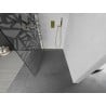 Mexen Kioto ścianka prysznicowa Walk-in 90 x 200 cm, biały wzór 8 mm, złota szczotkowana - 800-090-101-55-85