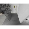 Mexen Kioto ścianka prysznicowa Walk-in 140 x 200 cm, biały wzór 8 mm, złota szczotkowana - 800-140-101-55-85