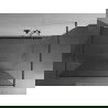 Mexen Kioto ścianka prysznicowa wolnostojąca 140 x 200 cm, transparent 8 mm, gun gray szczotkowany - 800-140-002-66-00