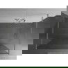 Mexen Kioto ścianka prysznicowa wolnostojąca 140 x 200 cm, transparent 8 mm, nikiel szczotkowany - 800-140-002-97-00