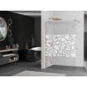 Mexen Kioto ścianka prysznicowa Walk-in 130 x 200 cm, biały wzór 8 mm, miedź szczotkowana - 800-130-101-65-85