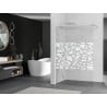 Mexen Kioto ścianka prysznicowa Walk-in 70 x 200 cm, biały wzór 8 mm, nikiel szczotkowany - 800-070-101-97-85