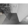 Mexen Kioto ścianka prysznicowa Walk-in 140 x 200 cm, biały wzór 8 mm, nikiel szczotkowany - 800-140-101-97-85