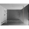 Mexen Kioto ścianka prysznicowa Walk-in 140 x 200 cm, biały wzór 8 mm, nikiel szczotkowany - 800-140-101-97-85