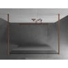 Mexen Kioto ścianka prysznicowa wolnostojąca 100 x 200 cm, transparent/szron 8 mm, miedź szczotkowana - 800-100-002-65-35