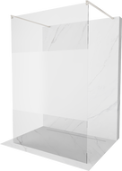 Mexen Kioto ścianka prysznicowa wolnostojąca 100 x 200 cm, transparent/szron 8 mm, nikiel szczotkowany - 800-100-002-97-35