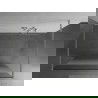 Mexen Kioto ścianka prysznicowa wolnostojąca 140 x 200 cm, transparent/szron 8 mm, nikiel szczotkowany - 800-140-002-97-35