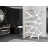 Mexen Kioto ścianka prysznicowa Walk-in 90 x 200 cm, biała fala 8 mm, miedź szczotkowana - 800-090-101-65-97