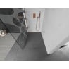 Mexen Kioto ścianka prysznicowa Walk-in 90 x 200 cm, biała fala 8 mm, miedź szczotkowana - 800-090-101-65-97