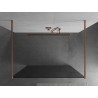 Mexen Kioto ścianka prysznicowa wolnostojąca 140 x 200 cm, grafit 8 mm, miedź szczotkowana - 800-140-002-65-40