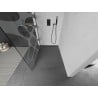 Mexen Kioto ścianka prysznicowa Walk-in 130 x 200 cm, biała fala 8 mm, gun gray szczotkowany - 800-130-101-66-97