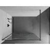 Mexen Kioto ścianka prysznicowa Walk-in 140 x 200 cm, biała fala 8 mm, gun gray szczotkowany - 800-140-101-66-97