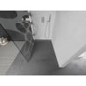 Mexen Kioto ścianka prysznicowa Walk-in 70 x 200 cm, biała fala 8 mm, nikiel szczotkowany - 800-070-101-97-97