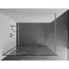 Mexen Kioto ścianka prysznicowa Walk-in 70 x 200 cm, biała fala 8 mm, nikiel szczotkowany - 800-070-101-97-97