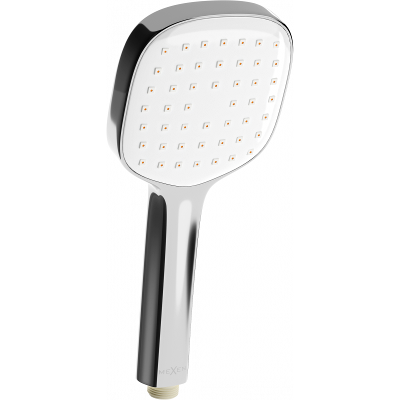 Mexen R-33 rączka prysznicowa 1-funkcyjna, chrom/biała - 79533-02