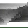 Mexen Kioto ścianka prysznicowa wolnostojąca 100 x 200 cm, czarna ramka 8 mm, nikiel szczotkowany - 800-100-002-97-70