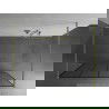 Mexen Kioto ścianka prysznicowa wolnostojąca 140 x 200 cm, czarna kratka 8 mm, złota szczotkowana - 800-140-002-55-77